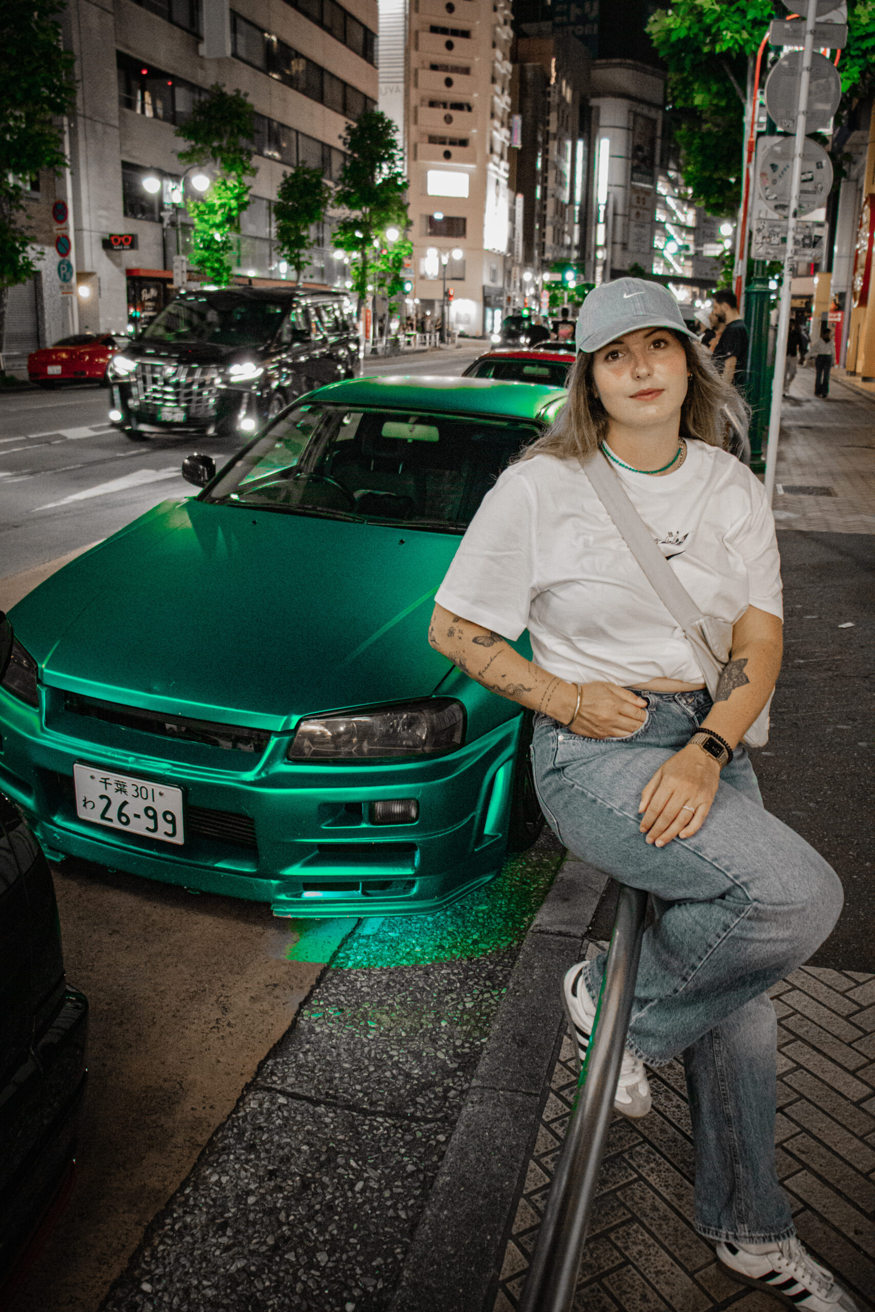 Nissan GT-R garée à Daikoku Parking Area