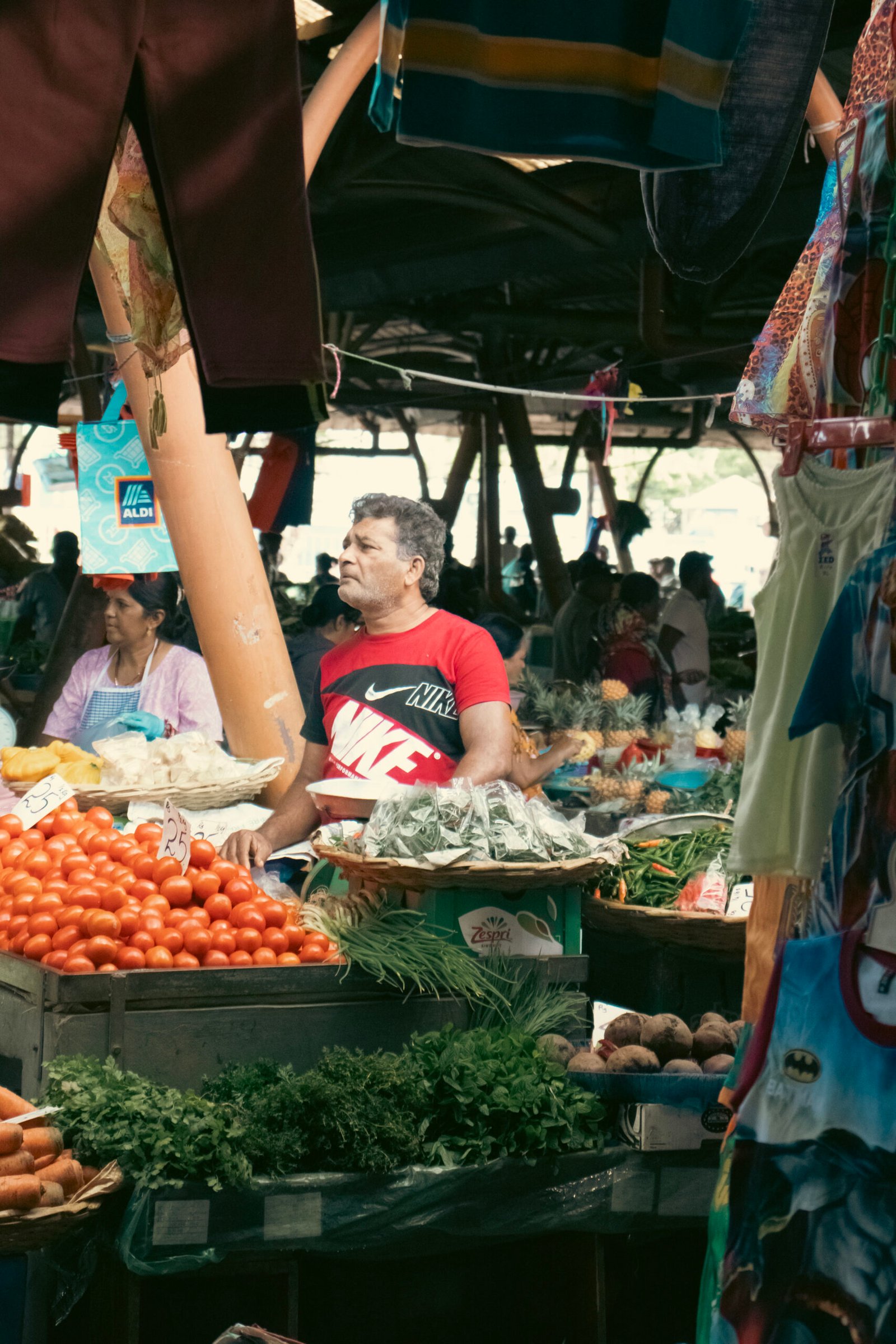 marché legume flic en flac maurice
